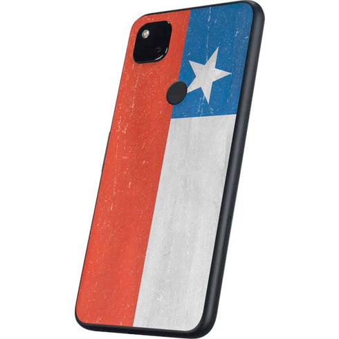 Chile Flag Distressed Google Pixel 4a Skin